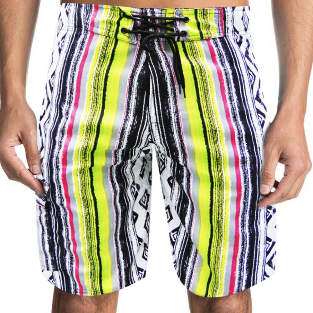 NWT SURF SUMMER SURF BEACH MEN'S SWIMWEAR TRUNKS SLIM FIT BOARD SHORT SIZE S M L